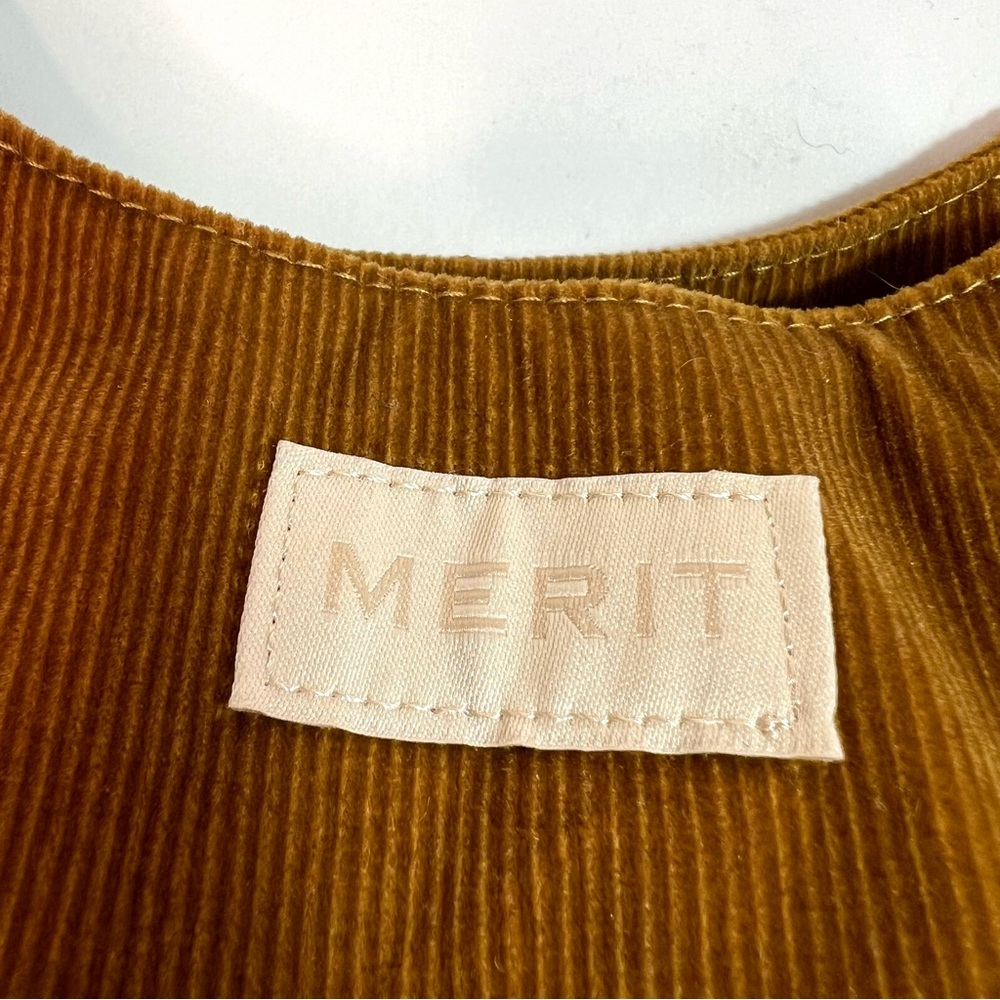 MERIT Cosmetics Signature Corduroy Caramel Color Makeup Bag - Picture 5 of 16